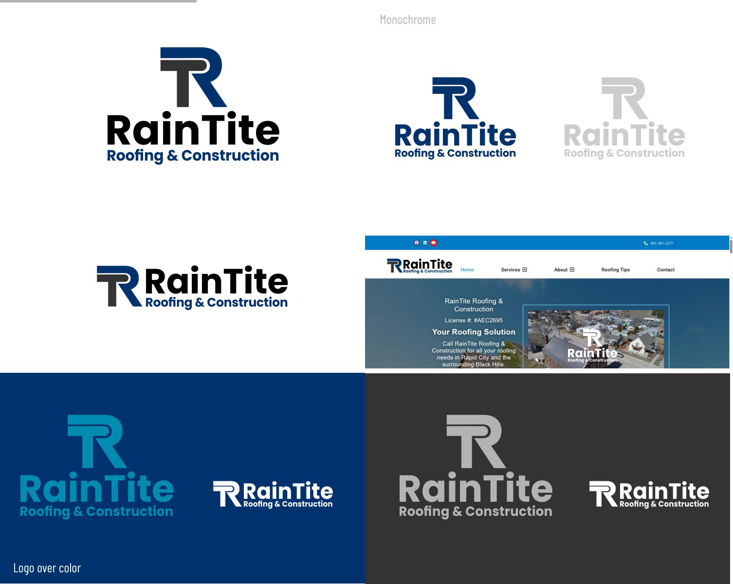 Design de Logo par DesignMX (Renan Mejia) pour RainTite Roofing & Construction | Design #35391978