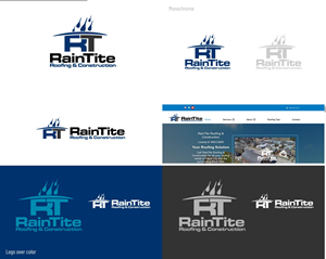 Logo Design by DesignMX (Renan Mejia) for RainTite Roofing & Construction | Design: #35391980