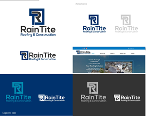 Logo Design by DesignMX (Renan Mejia) for RainTite Roofing & Construction | Design: #35391987