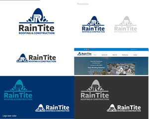 Logo Design by DesignMX (Renan Mejia) for RainTite Roofing & Construction | Design: #35391997