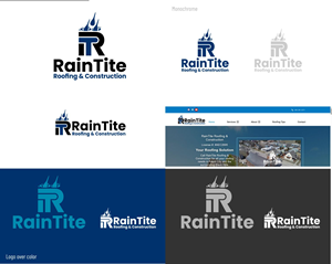 Diseño de Logo por DesignMX (Renan Mejia) para RainTite Roofing & Construction | Diseño: #35391999
