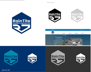 Diseño de Logo por DesignMX (Renan Mejia) para RainTite Roofing & Construction | Diseño: #35392001