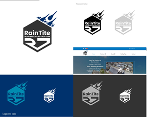 Diseño de Logo por DesignMX (Renan Mejia) para RainTite Roofing & Construction | Diseño: #35392002
