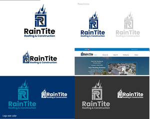 Logo Design by DesignMX (Renan Mejia) for RainTite Roofing & Construction | Design: #35392003