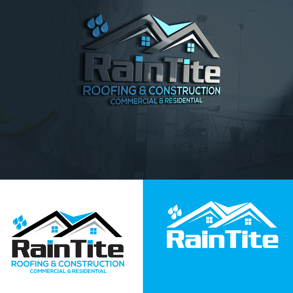 Design de Logo par diapapadia pour RainTite Roofing & Construction | Design #35394393