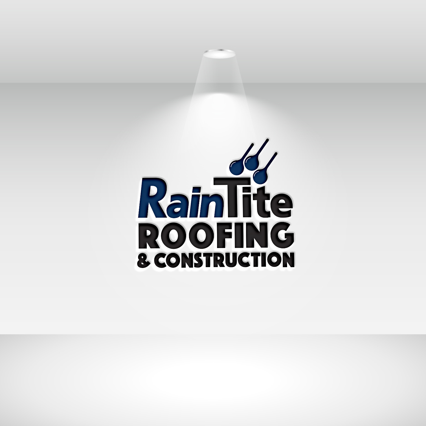 Logo-Design von Deziners Zone für RainTite Roofing & Construction | Design #35389837