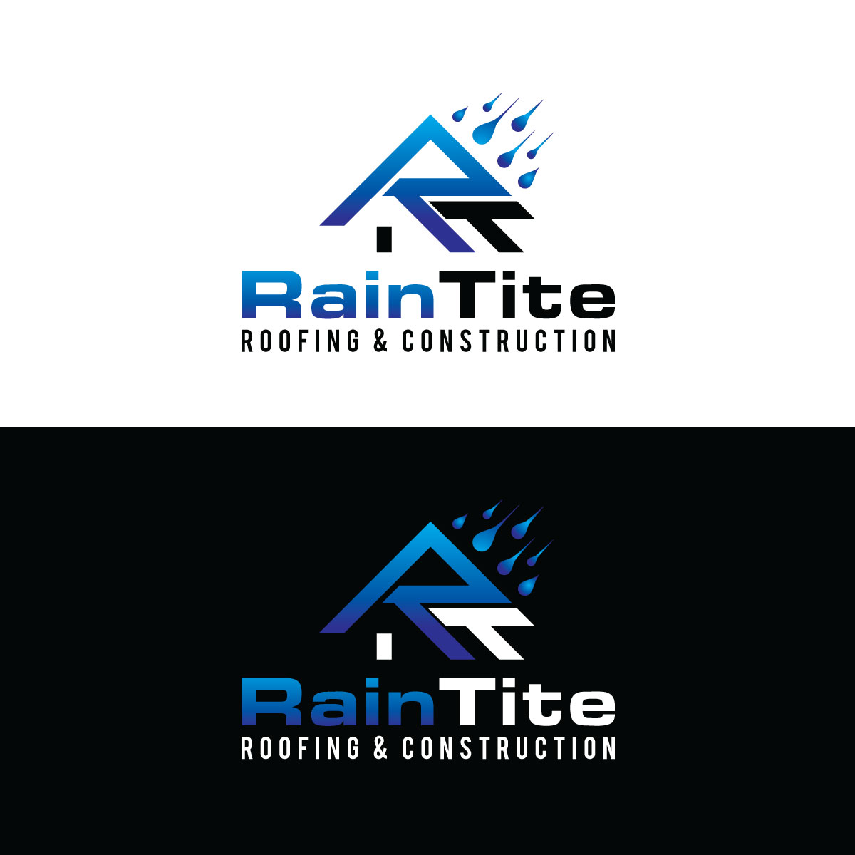 Logo Design by prodesigns99 for RainTite Roofing & Construction | Design #35388837