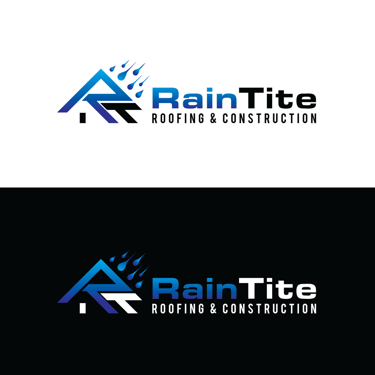 Logo-Design von prodesigns99 für RainTite Roofing & Construction | Design #35697775