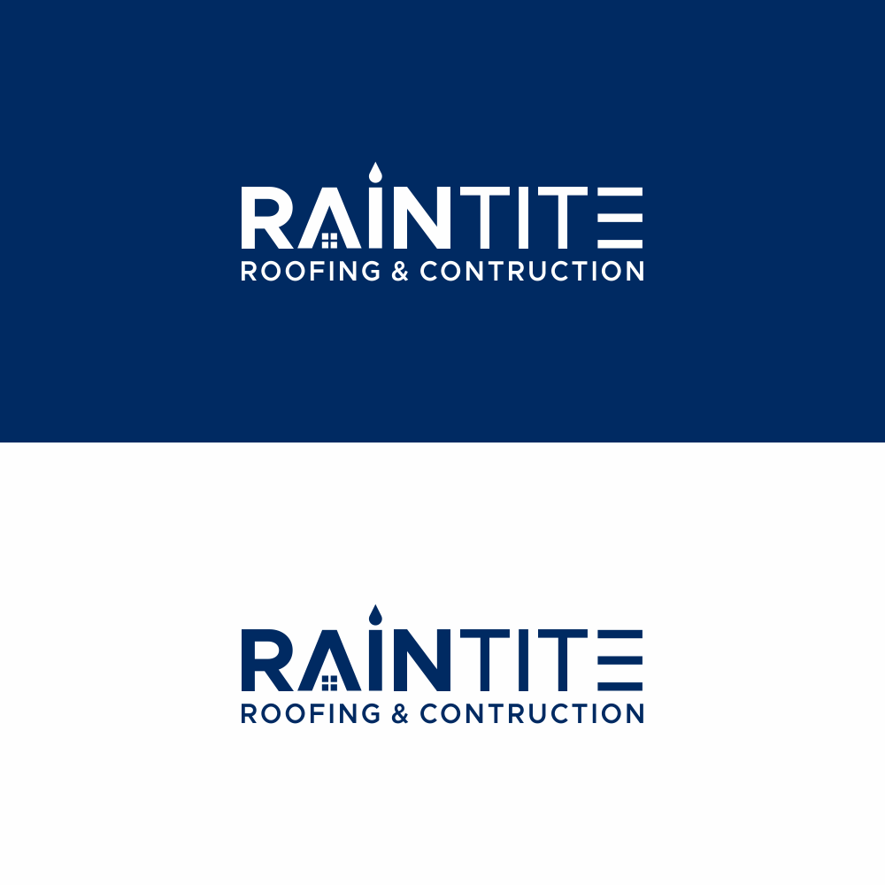 Design de Logo par simpatiart pour RainTite Roofing & Construction | Design #35389211