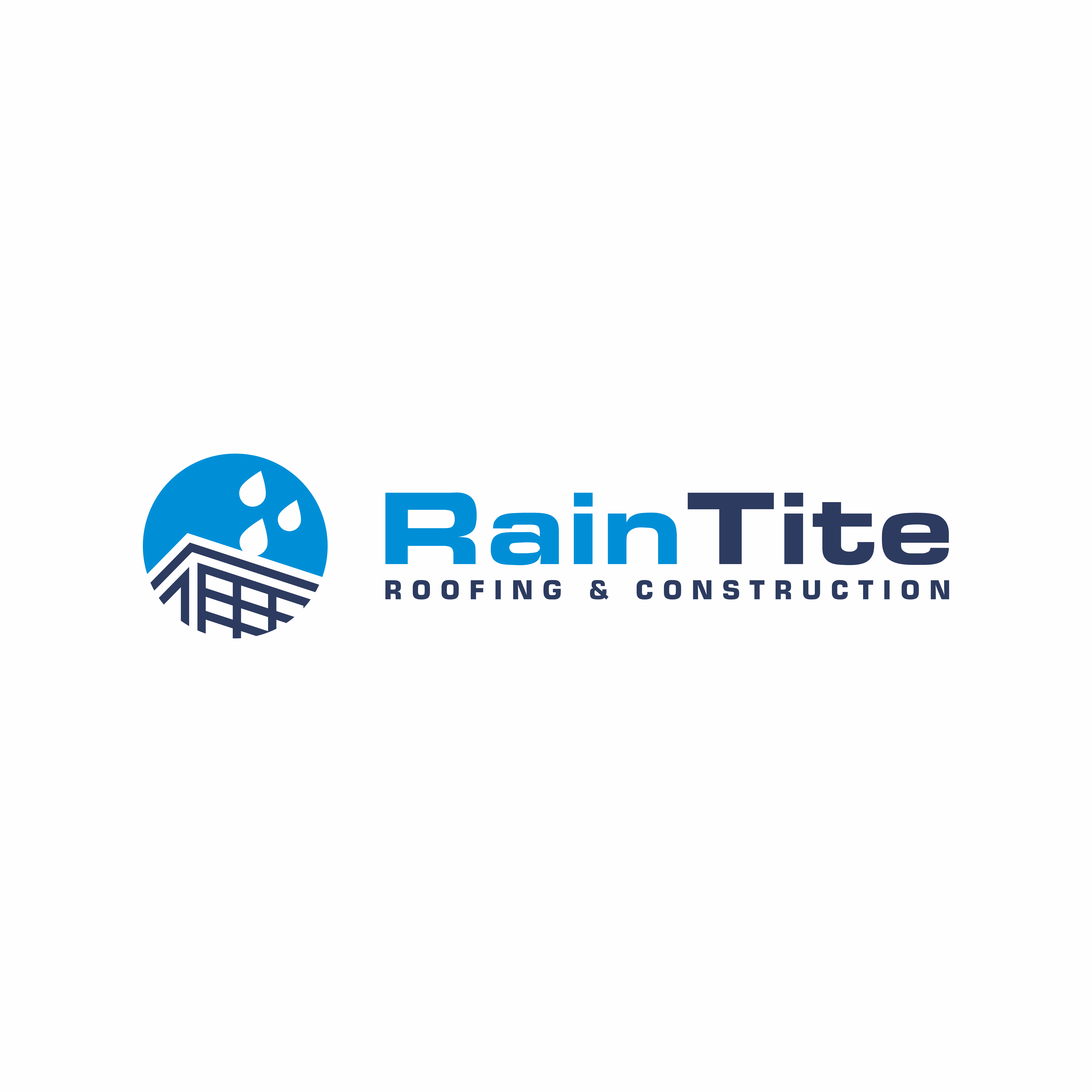 Logo Design by amrino_east for RainTite Roofing & Construction | Design #35422372