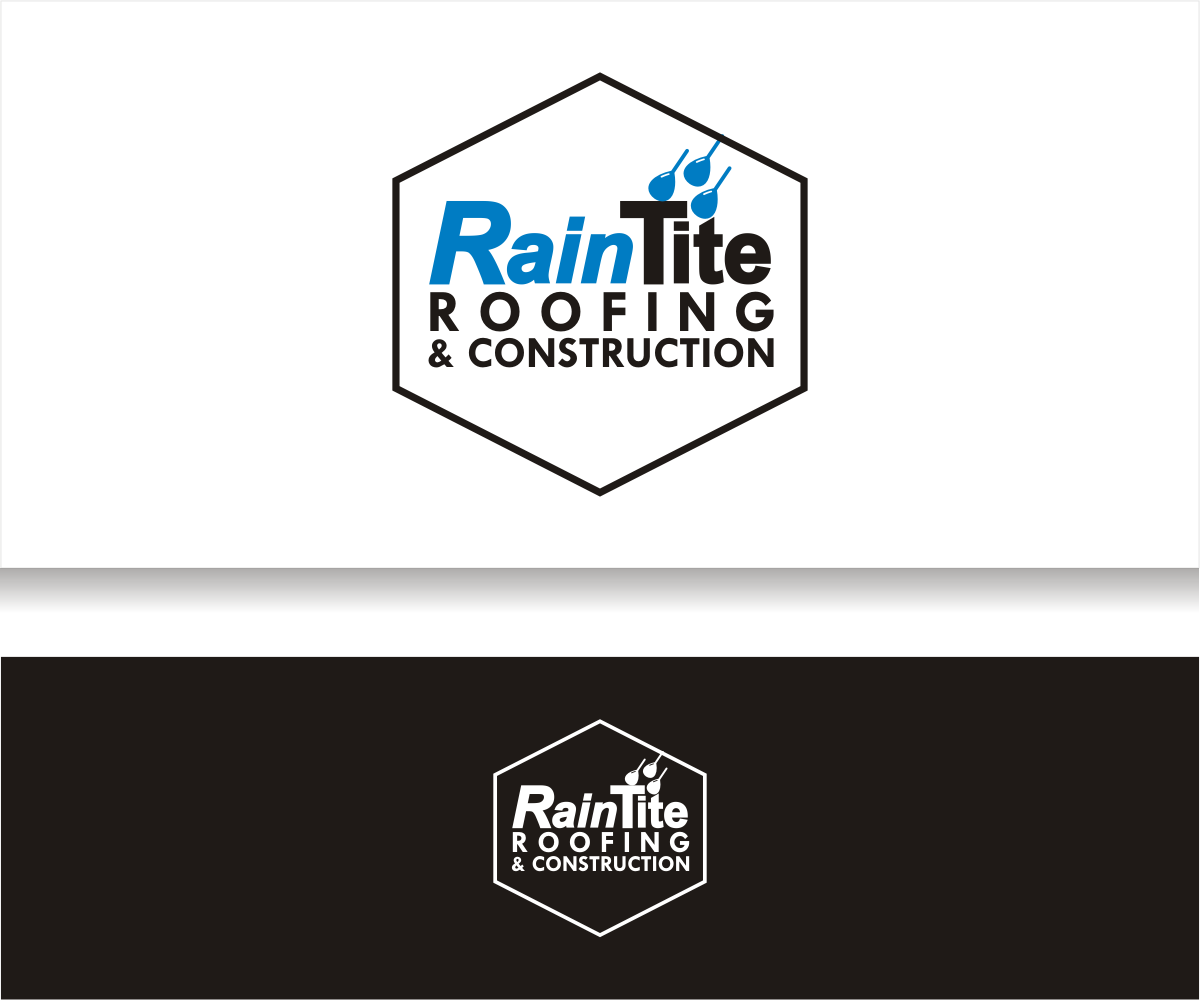Logo Design by f i l d a for RainTite Roofing & Construction | Design #35412471