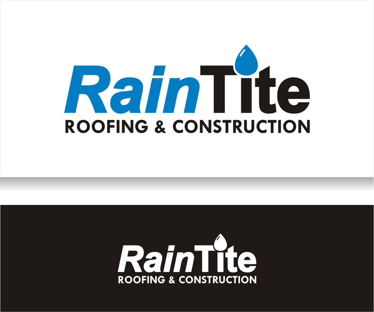 Logo Design by f i l d a for RainTite Roofing & Construction | Design #35412472