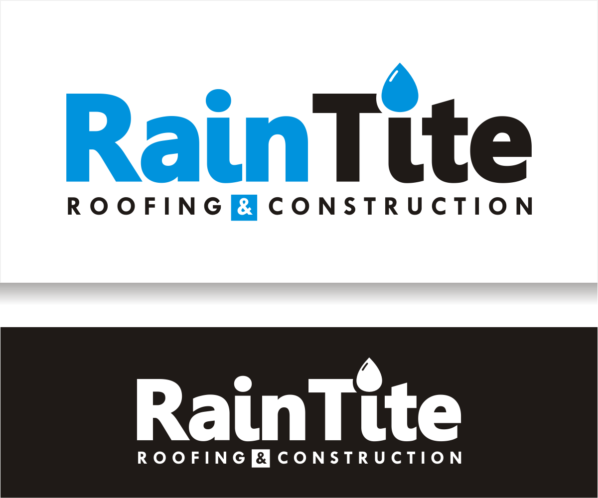 Logo Design by f i l d a for RainTite Roofing & Construction | Design #35412473