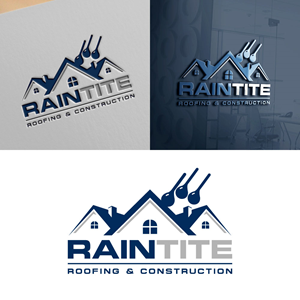 Logo Design by Znuj Esilas for RainTite Roofing & Construction | Design: #35427466