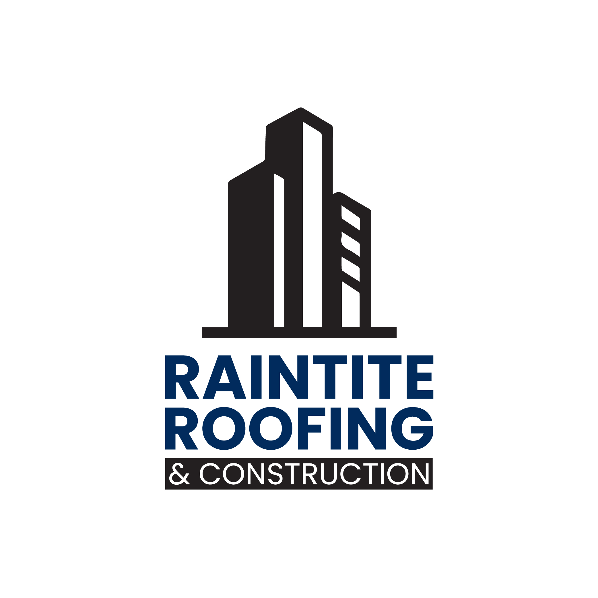 Logo-Design von CrewType für RainTite Roofing & Construction | Design #35387403