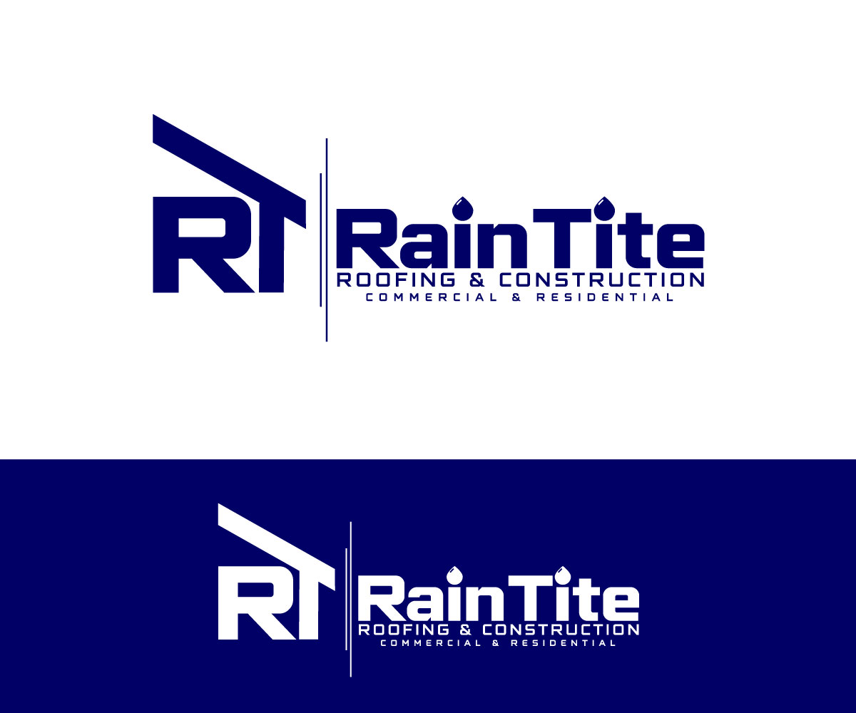 Logo-Design von Ansh Design für RainTite Roofing & Construction | Design #35387915