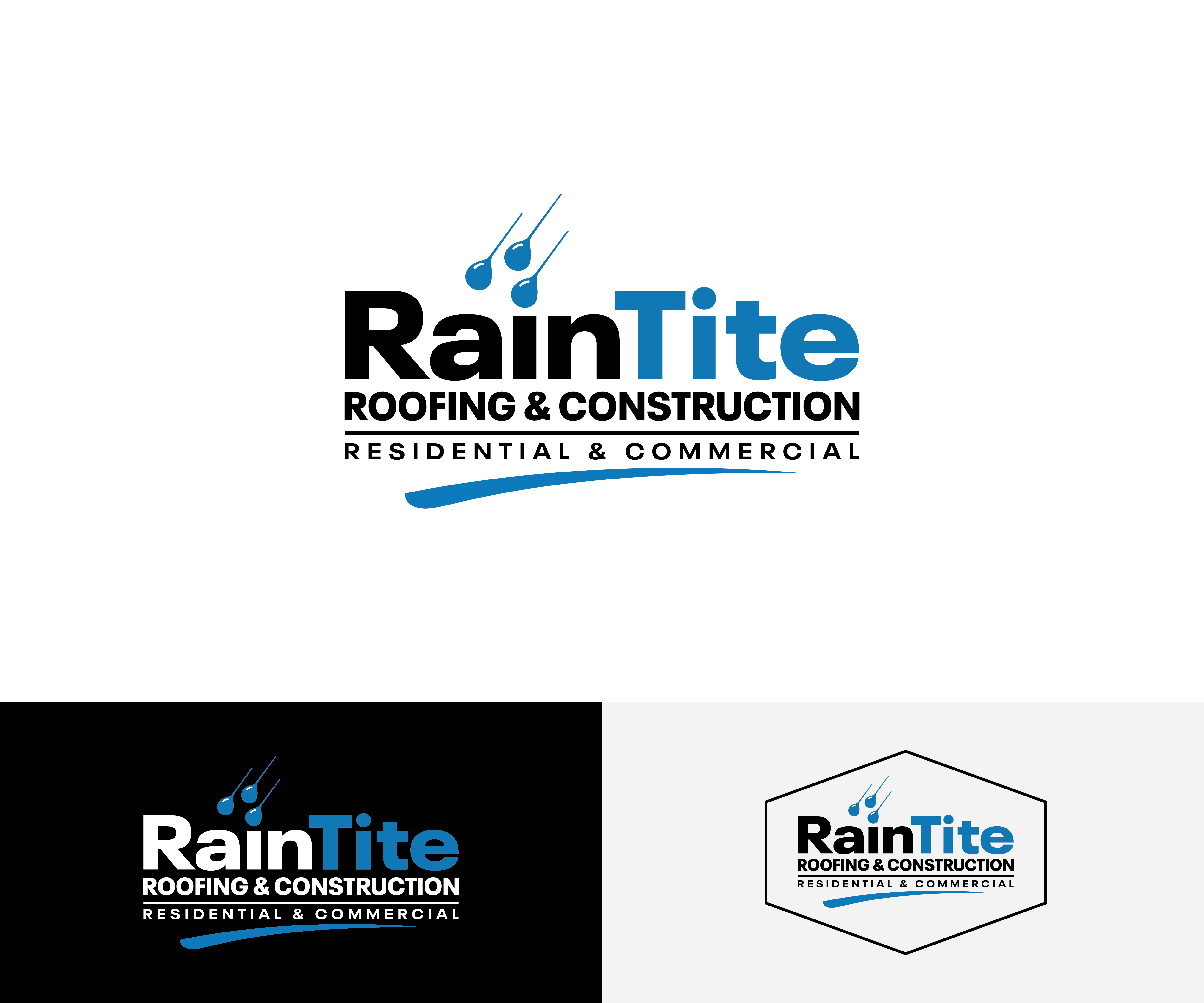 Logo-Design von N M Designs für RainTite Roofing & Construction | Design #35431158