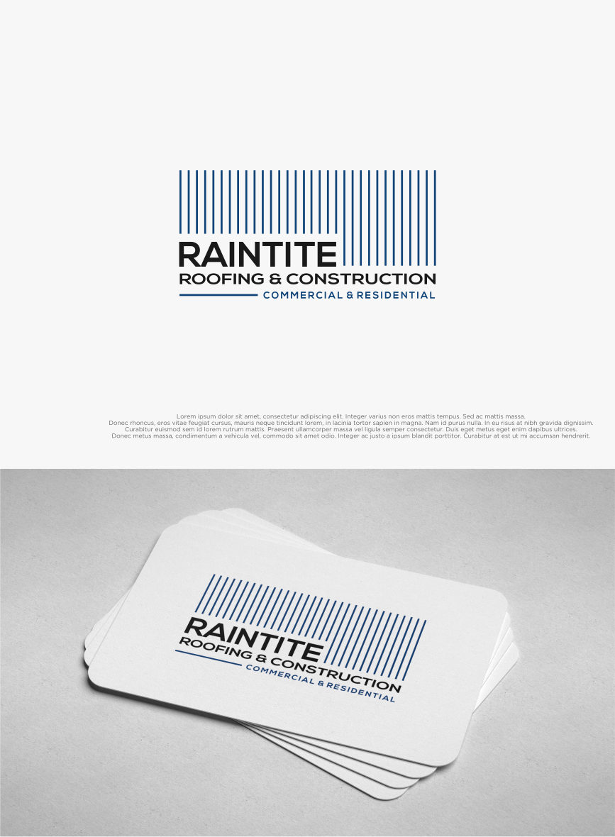 Logo Design by shiroRo for RainTite Roofing & Construction | Design #35409556