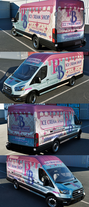 Car Wrap Design by VEDG for P & B Ice Cream Shop | Design: #35399183