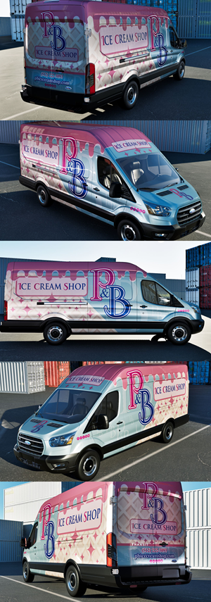 Car Wrap Design by VEDG for P & B Ice Cream Shop | Design: #35399555