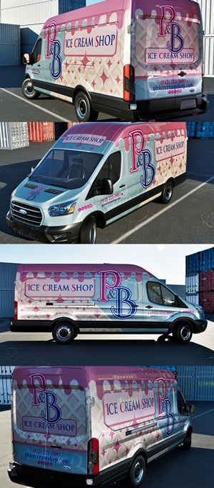 Car Wrap Design by VEDG for P & B Ice Cream Shop | Design: #35402880