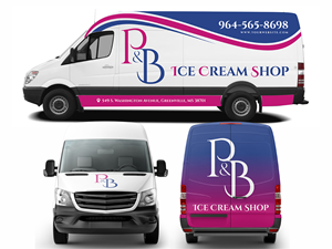 Car Wrap Design by AslamDesign for P & B Ice Cream Shop | Design: #35396529