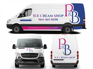 Car Wrap Design by AslamDesign for P & B Ice Cream Shop | Design: #35396723