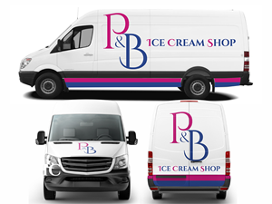 Car Wrap Design by AslamDesign for P & B Ice Cream Shop | Design: #35397284