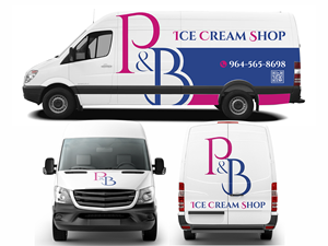 Car Wrap Design by AslamDesign for P & B Ice Cream Shop | Design: #35397932