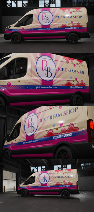 Car Wrap Design by Panji A. for P & B Ice Cream Shop | Design: #35395810