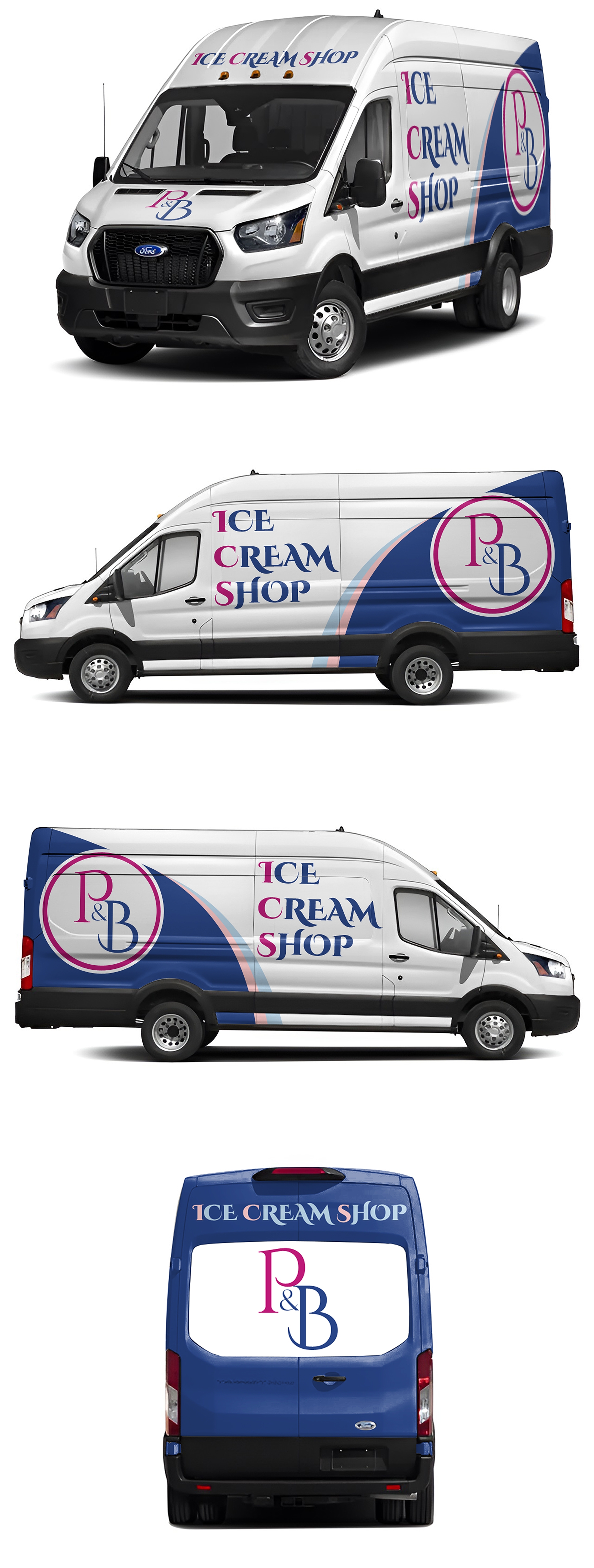 Car Wrap Design by AZ_Studio for P & B Ice Cream Shop | Design #35396705