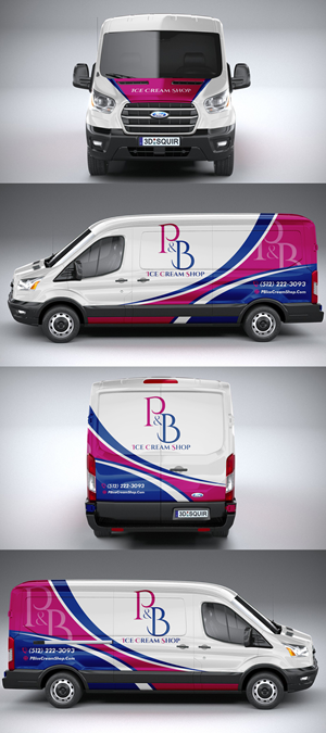 Car Wrap Design by ANGGI MAULANA PRAKOSO for P & B Ice Cream Shop | Design #35395160