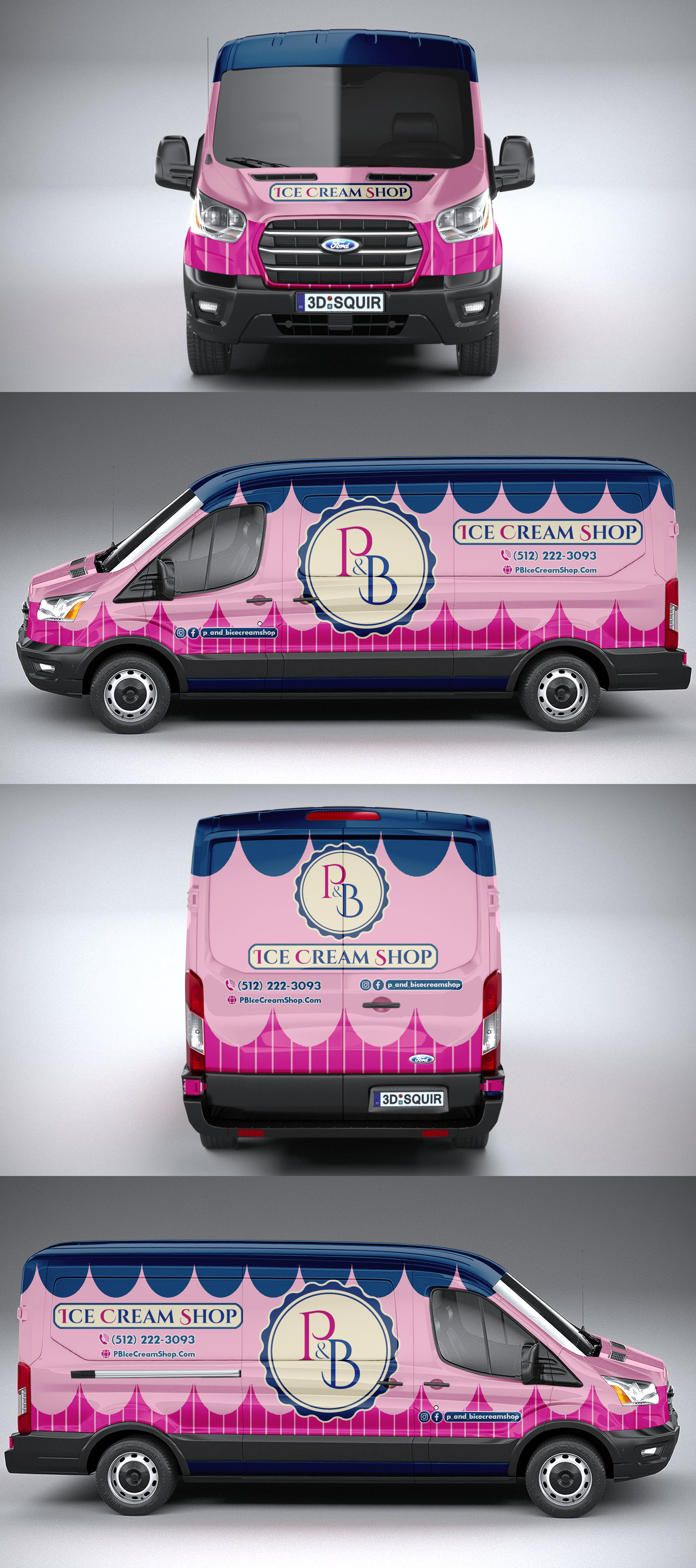 Car Wrap Design by ANGGI MAULANA PRAKOSO for P & B Ice Cream Shop | Design #35396142