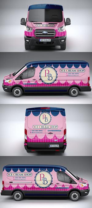 Car Wrap Design by ANGGI MAULANA PRAKOSO for P & B Ice Cream Shop | Design: #35396142