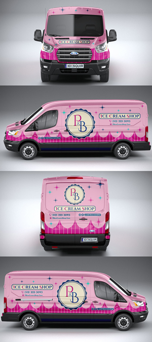 Car Wrap Design by ANGGI MAULANA PRAKOSO for P & B Ice Cream Shop | Design: #35396164
