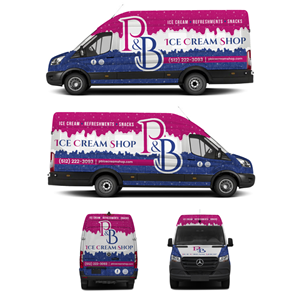 Car Wrap Design by Yoga Tri for P & B Ice Cream Shop | Design: #35399468
