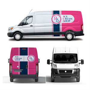 Car Wrap Design by ThiagoB for P & B Ice Cream Shop | Design: #35392856