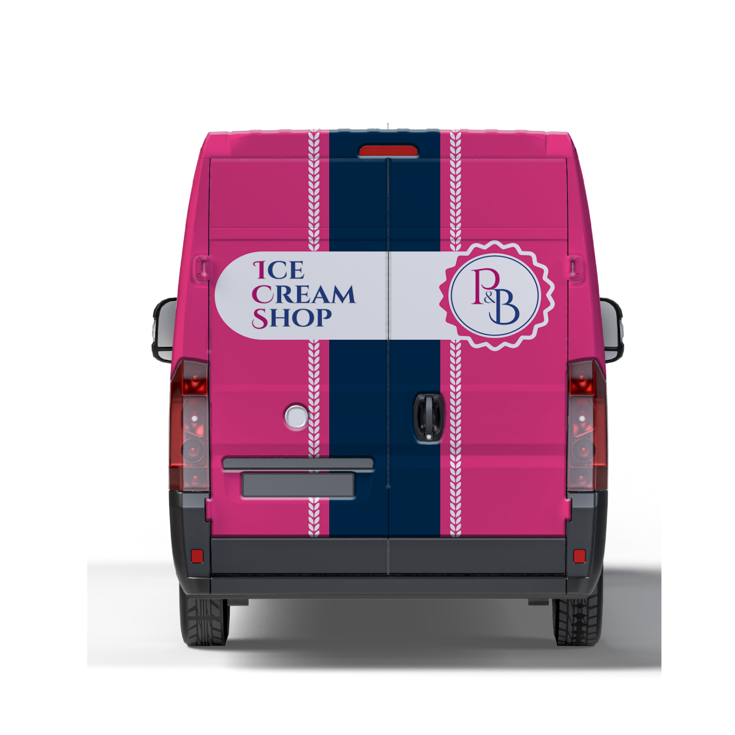 Diseño de Rotulación de Vehículo por ThiagoB para P & B Ice Cream Shop | Diseño #35392859