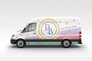 Car Wrap Design by nov's for P & B Ice Cream Shop | Design #35399184
