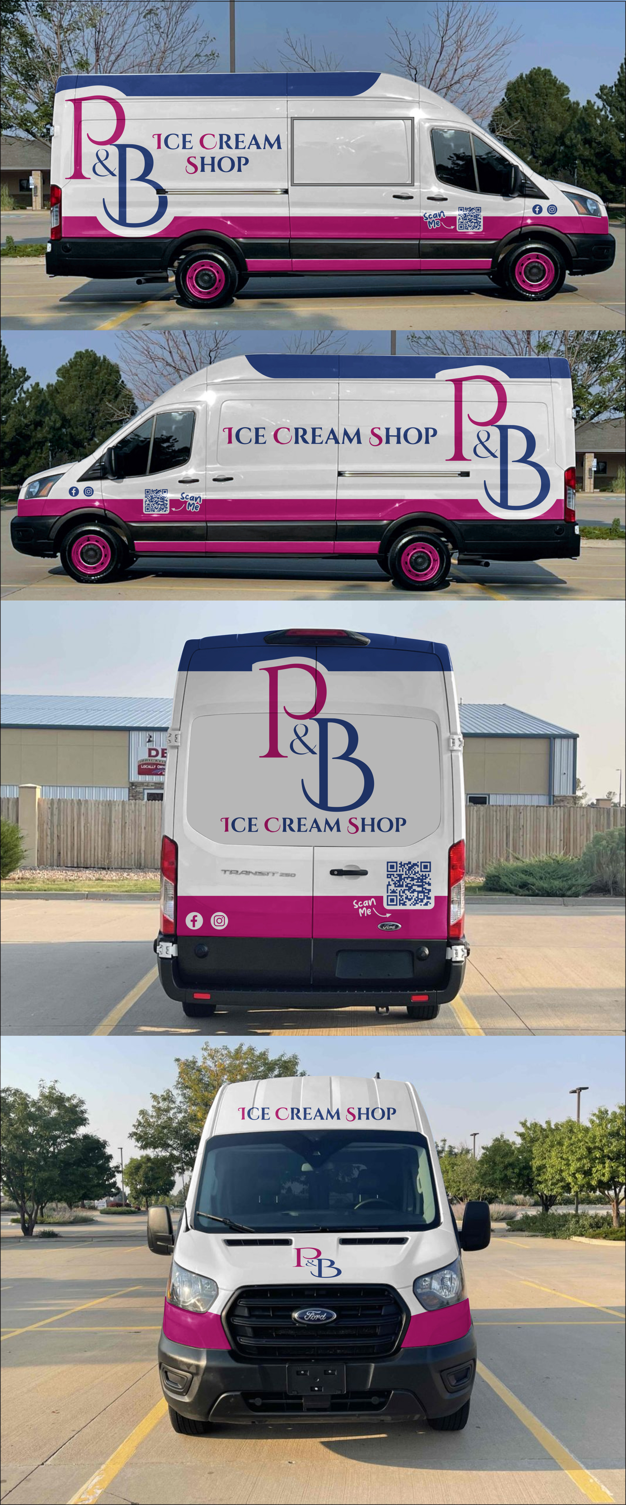 Car Wrap Design by yanuar wahyu h for P & B Ice Cream Shop | Design #35397065