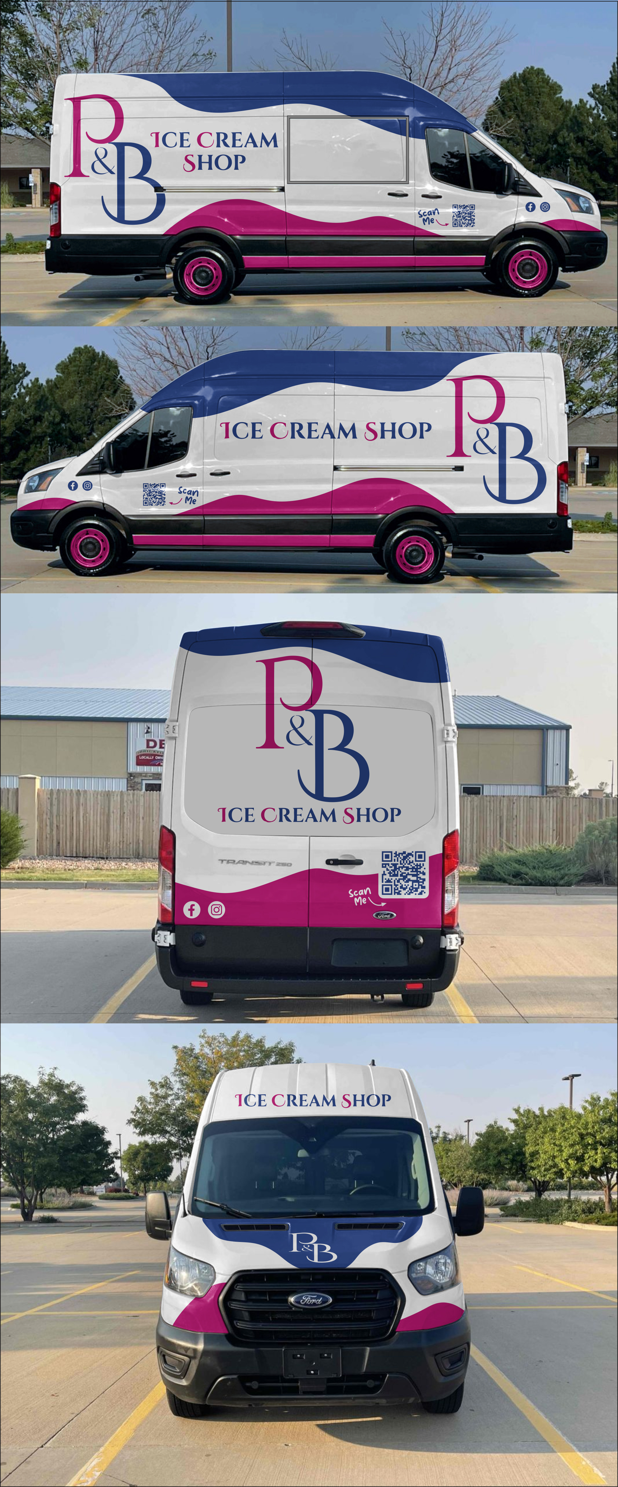 Car Wrap Design by yanuar wahyu h for P & B Ice Cream Shop | Design #35397078