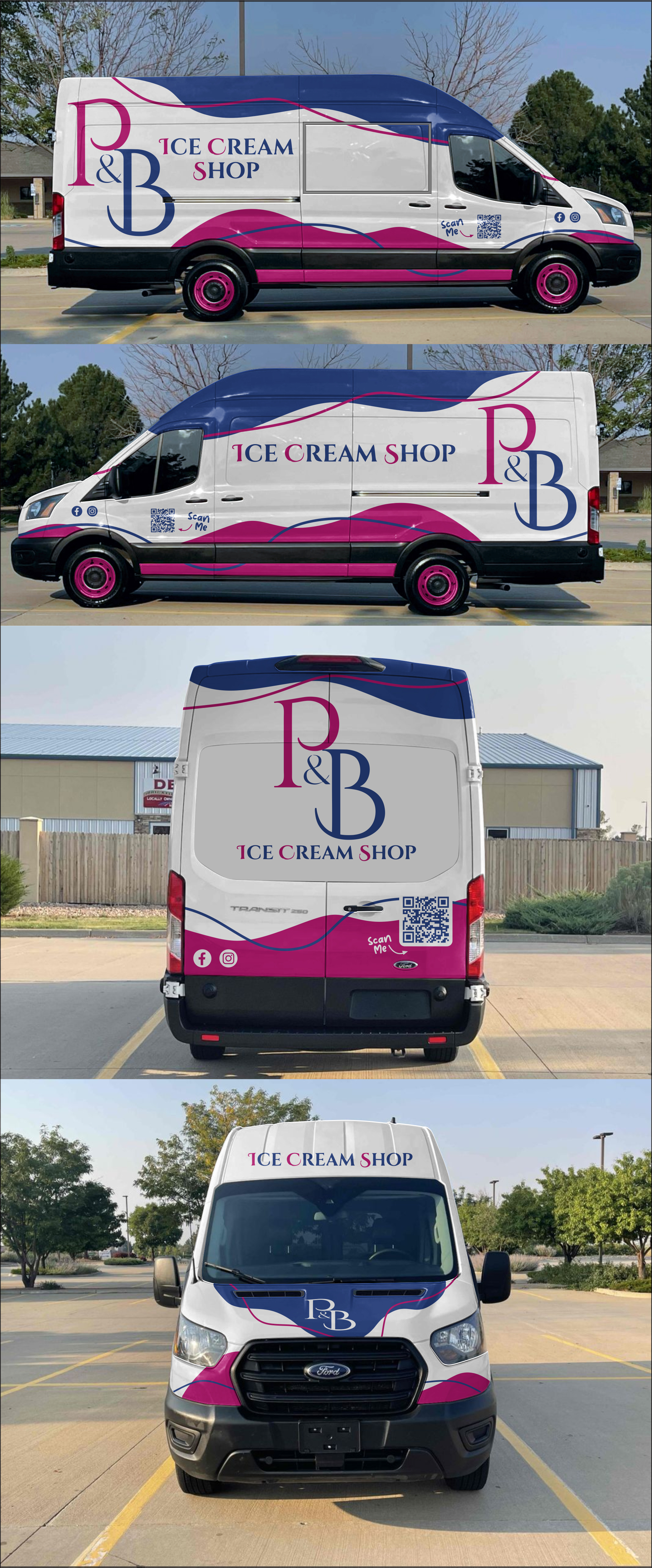 Car Wrap Design by yanuar wahyu h for P & B Ice Cream Shop | Design #35397264