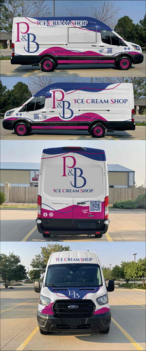 Car Wrap Design by yanuar wahyu h for P & B Ice Cream Shop | Design: #35397376