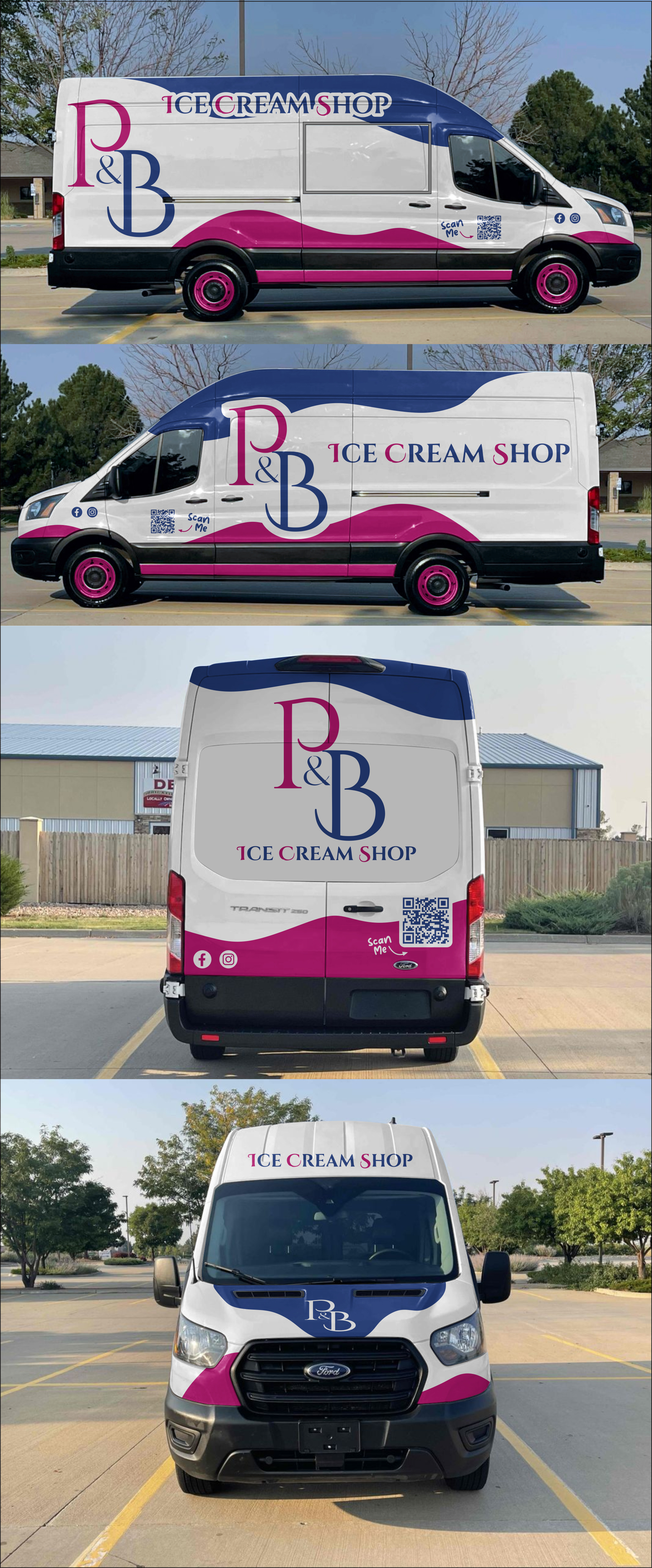 Car Wrap Design by yanuar wahyu h for P & B Ice Cream Shop | Design #35397377