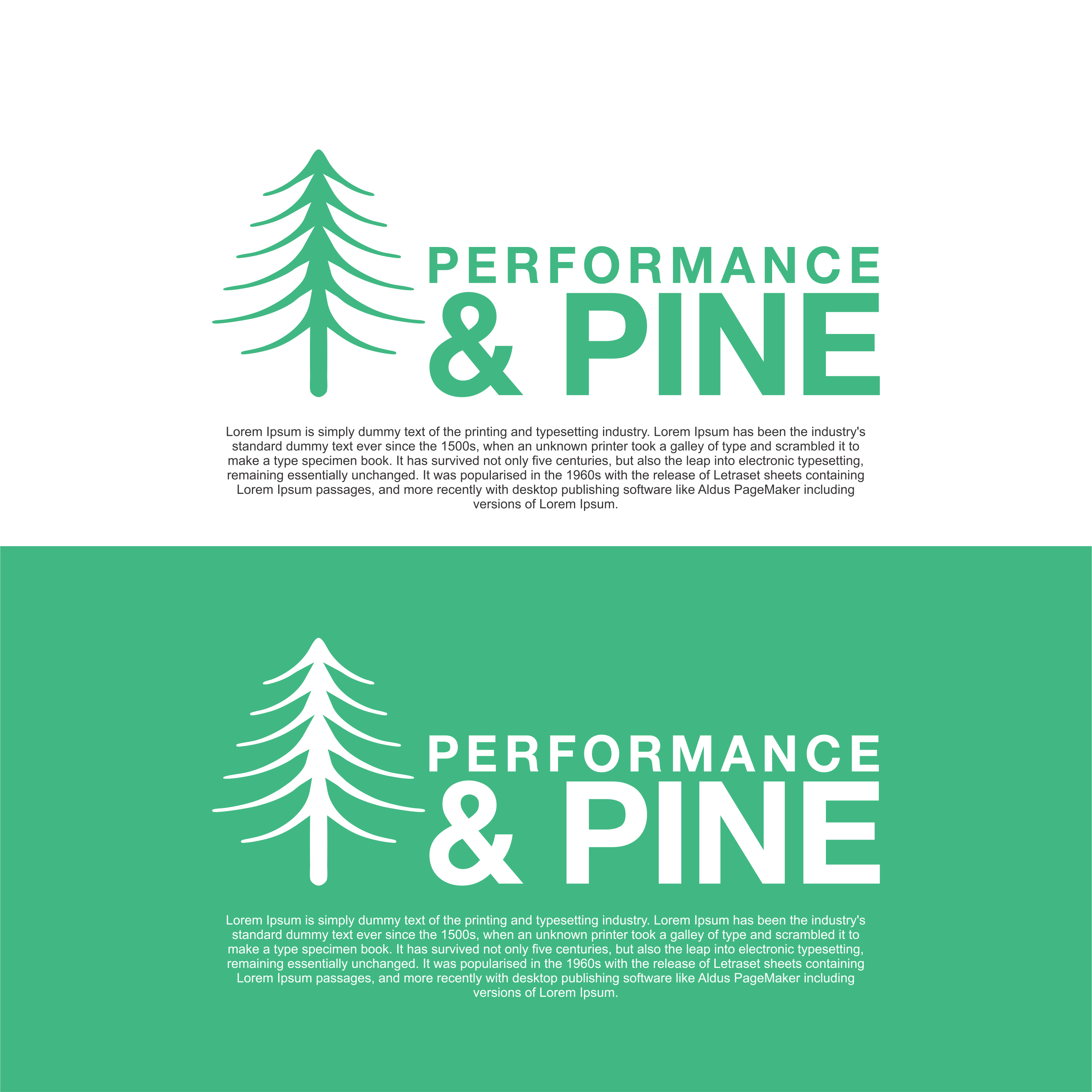 Logo Design by diego costa for Performance & Pine | Design #35393563