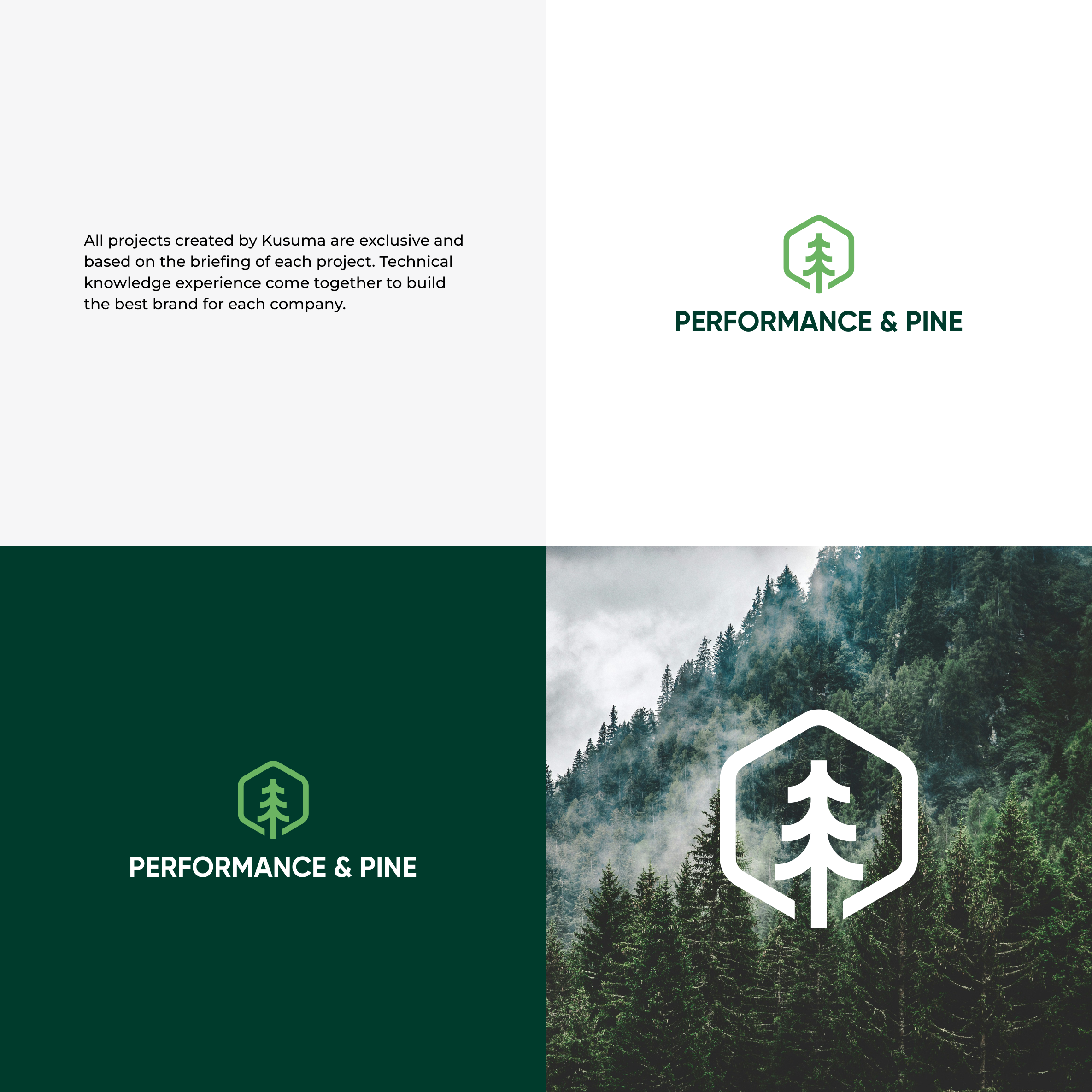 Logo Design by Kusuma Studio for Performance & Pine | Design #35395024