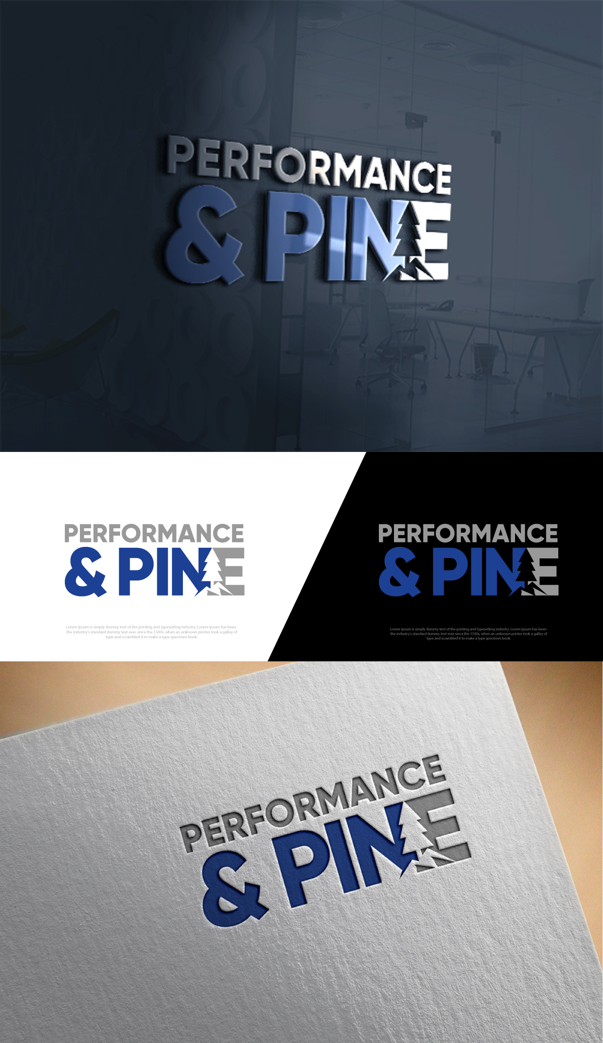 Logo Design by Cool-Designer for Performance & Pine | Design #35395324
