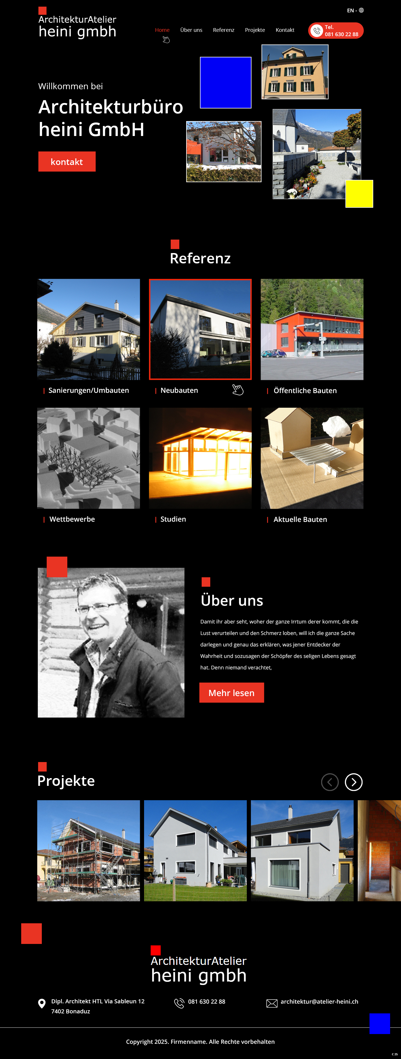 Web Design by pb for Marc Iten Websolutions | Design #35405437