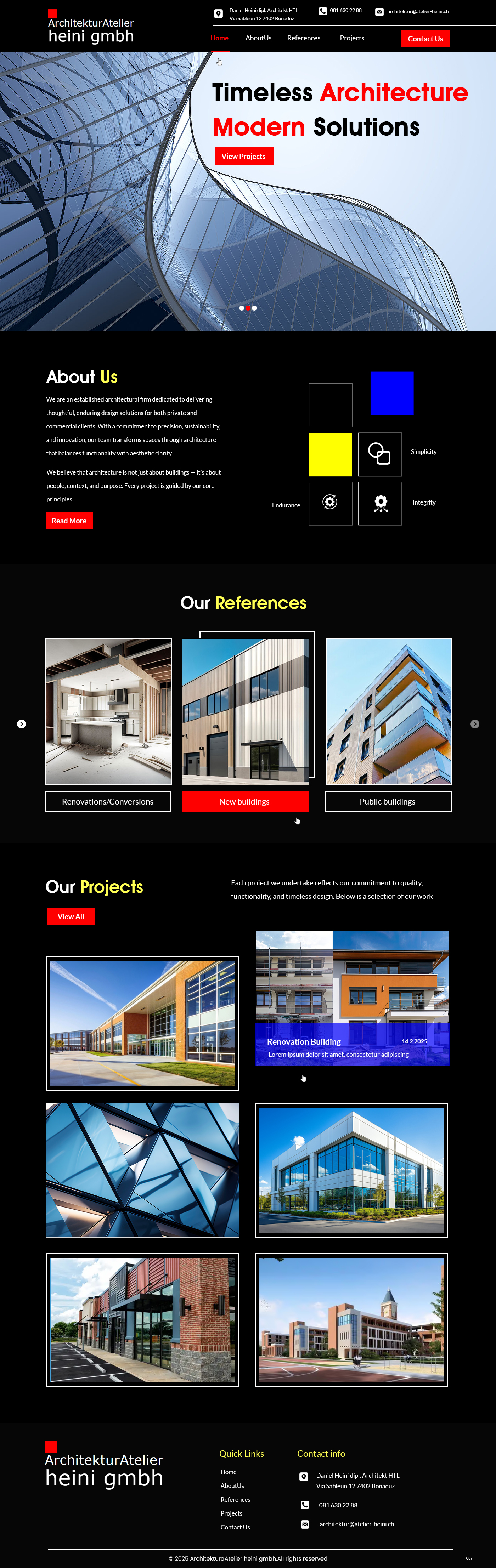 Web Design by pb for Marc Iten Websolutions | Design #35405447