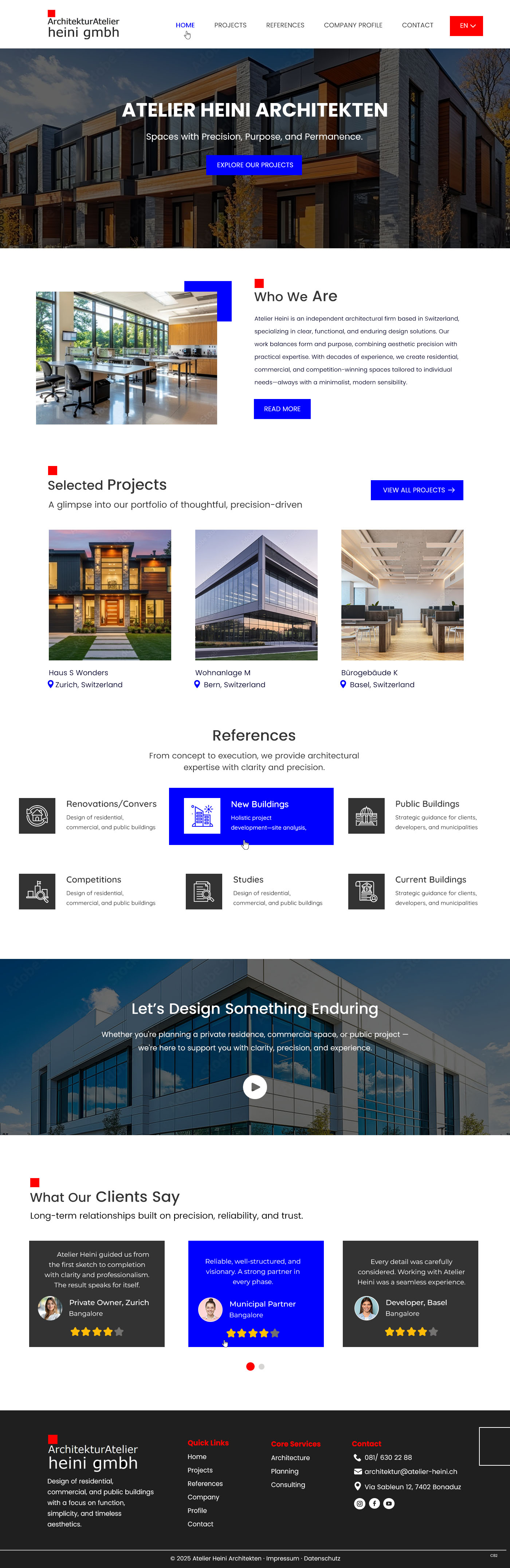 Web Design by pb for Marc Iten Websolutions | Design #35410667